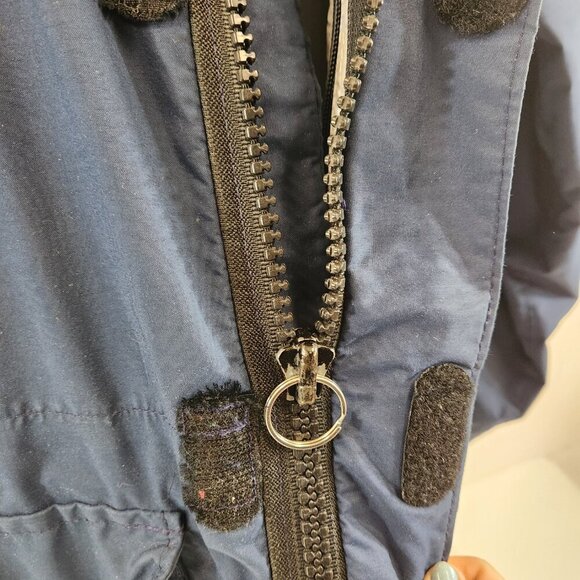 Vintage Taiga Jacket Mens Medium Blue Hooded - Picture 6 of 11